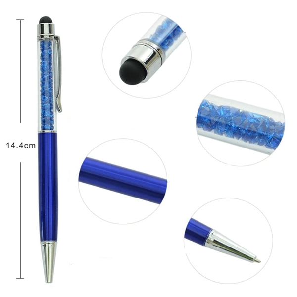 2 in 1 Crystal Stylus and Ballpoint Pen - 2 in 1 Crystal Stylus and Ballpoint Pen - Image 3 of 4