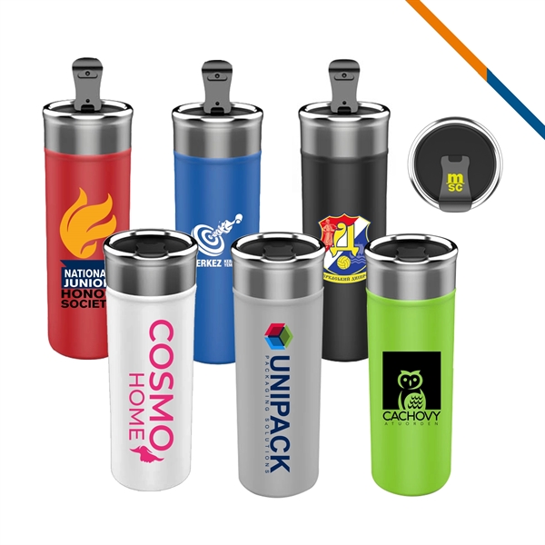 Bounce Stainless Steel Travel Bottle - 18 OZ. - Bounce Stainless Steel Travel Bottle - 18 OZ. - Image 0 of 2