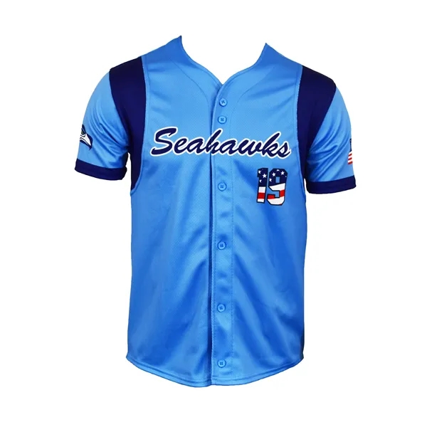 Full Dye Sublimated Pro-Fit Button Down Baseball Jersey - Full Dye Sublimated Pro-Fit Button Down Baseball Jersey - Image 0 of 0