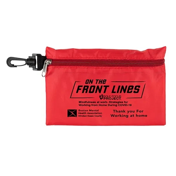 Milos Large Zipper Storage Pouch with Plastic Hook