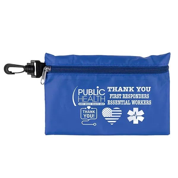 Milos Large Zipper Storage Pouch with Plastic Hook