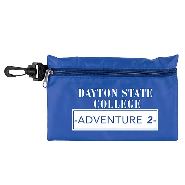 Milos Large Zipper Storage Pouch with Plastic Hook