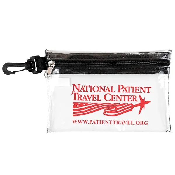 Milos Large Zipper Storage Pouch with Plastic Hook