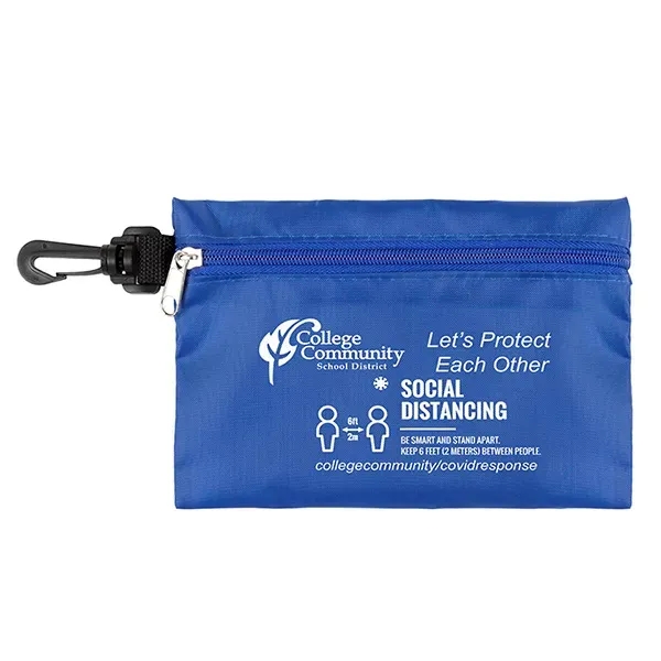 Milos Large Zipper Storage Pouch with Plastic Hook