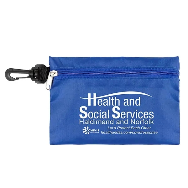 Milos Large Zipper Storage Pouch with Plastic Hook