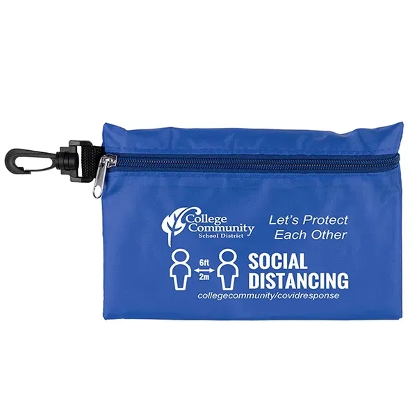 Milos Large Zipper Storage Pouch with Plastic Hook