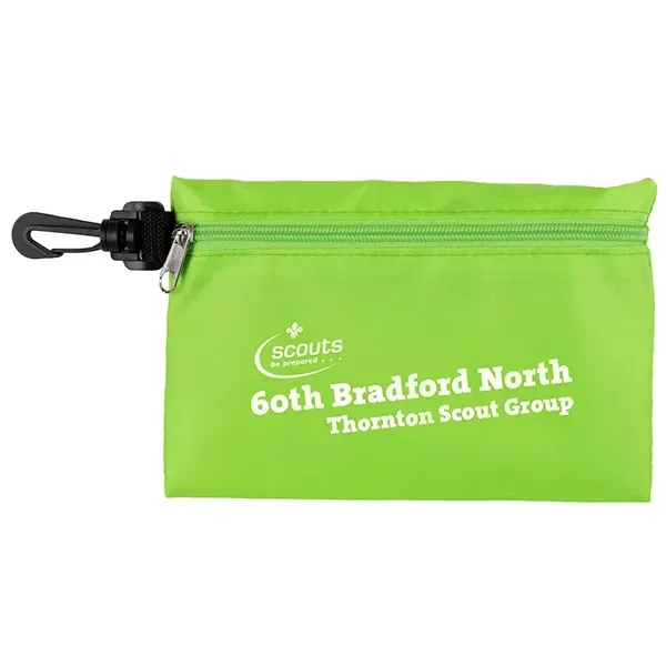 Milos Large Zipper Storage Pouch with Plastic Hook