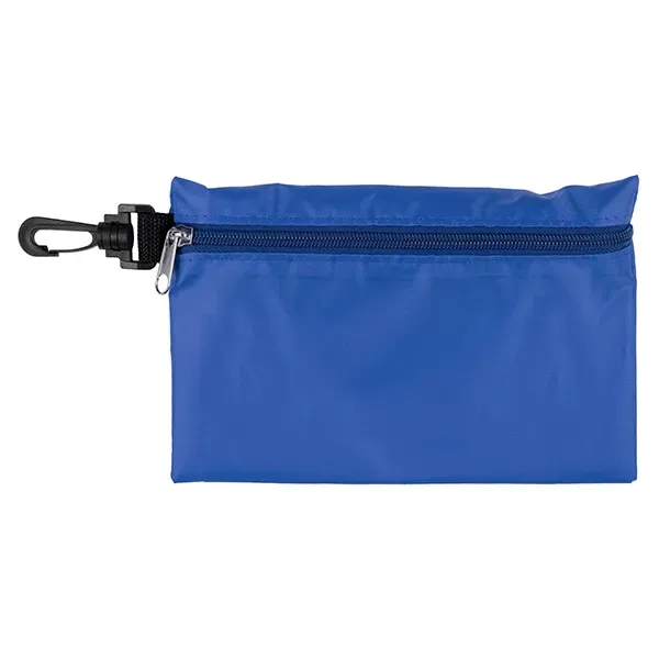 Milos Large Zipper Storage Pouch with Plastic Hook