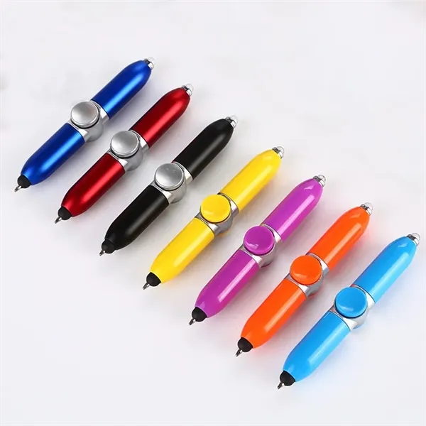 Fidget Spinner Pen with LED Light & Stylus - Fidget Spinner Pen with LED Light & Stylus - Image 1 of 2