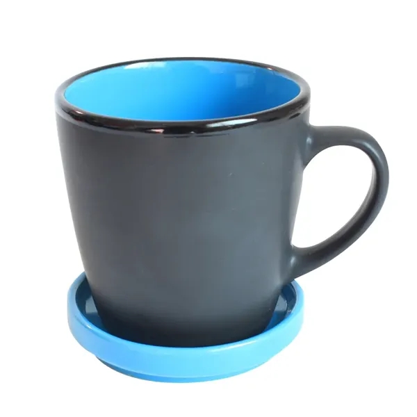 Two Tone Coaster Mug, 12 oz./360 ml. - Two Tone Coaster Mug, 12 oz./360 ml. - Image 1 of 7