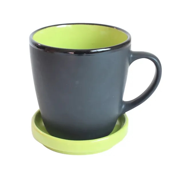 Two Tone Coaster Mug, 12 oz./360 ml. - Two Tone Coaster Mug, 12 oz./360 ml. - Image 2 of 7