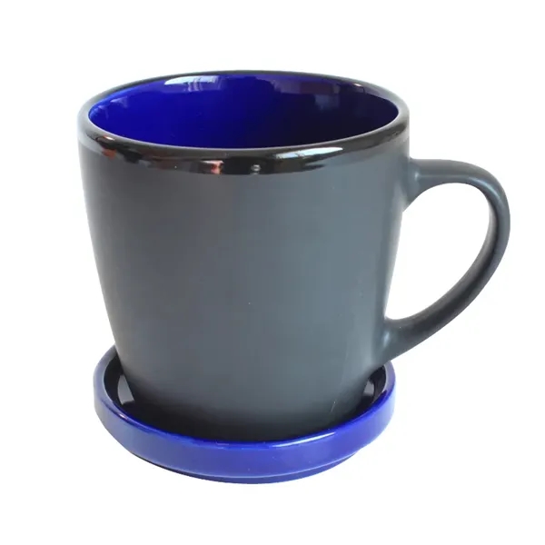 Two Tone Coaster Mug, 12 oz./360 ml. - Two Tone Coaster Mug, 12 oz./360 ml. - Image 3 of 7