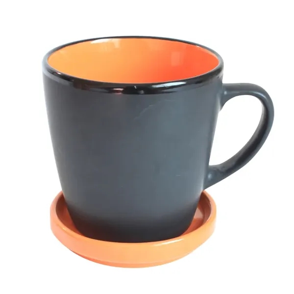 Two Tone Coaster Mug, 12 oz./360 ml. - Two Tone Coaster Mug, 12 oz./360 ml. - Image 4 of 7