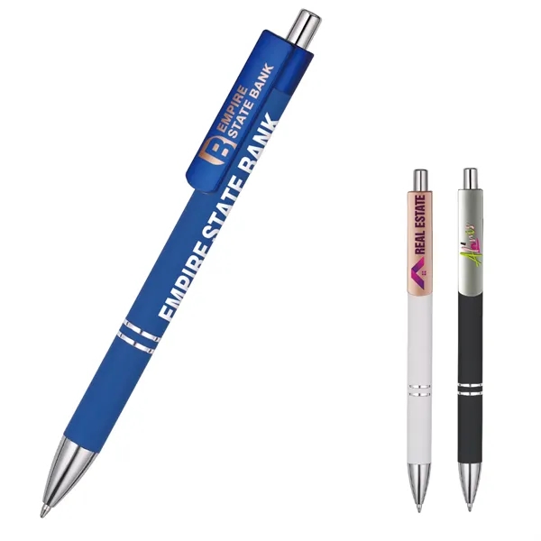 Alamo™ Metal Pen with Full Color XL Clips - Alamo™ Metal Pen with Full Color XL Clips - Image 0 of 3