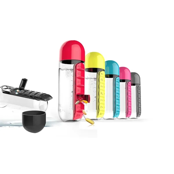 Pill Organizer Water Bottle - Pill Organizer Water Bottle - Image 3 of 4