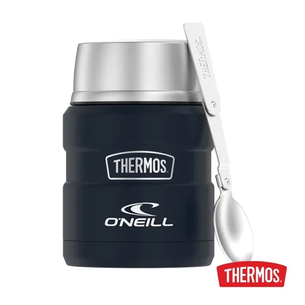 Thermos® King™ SS Food Jar w/Folding Spoon - 16oz - Thermos® King™ SS Food Jar w/Folding Spoon - 16oz - Image 0 of 6