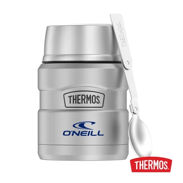 Thermos® King™ SS Food Jar w/Folding Spoon - 16oz - Thermos® King™ SS Food Jar w/Folding Spoon - 16oz - Image 6 of 6