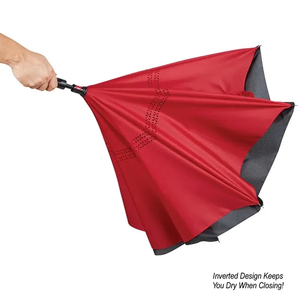 48" Arc Two-Tone Inversion Umbrella - 48" Arc Two-Tone Inversion Umbrella - Image 16 of 22