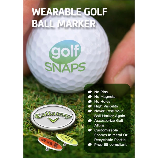 golfSNAPS Wearable Golf Ball Marker - golfSNAPS Wearable Golf Ball Marker - Image 0 of 6