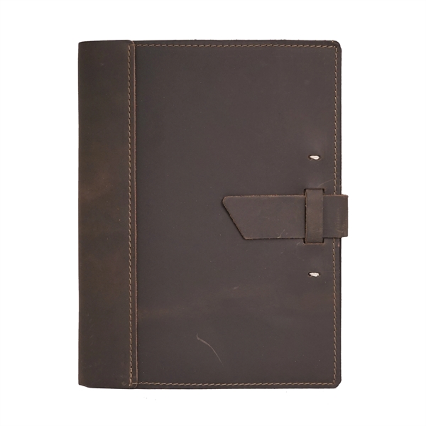 Large composition cover notebook with Buckle Closure
