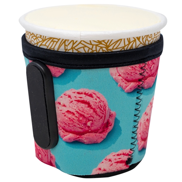 Full Color Neoprene Ice Cream Pint Coolie