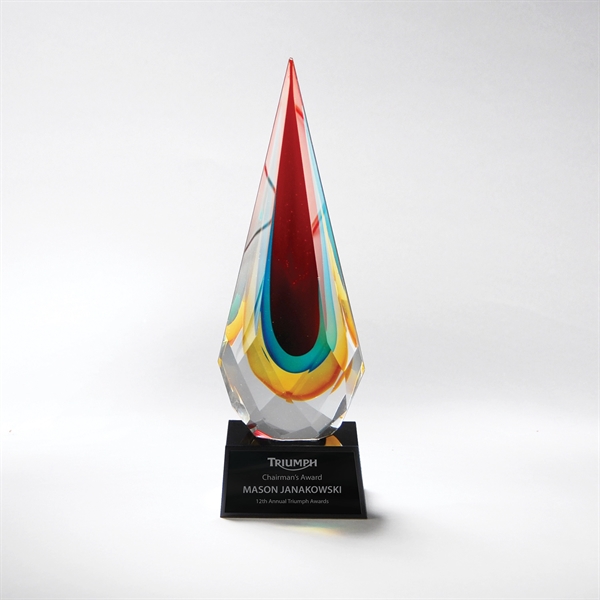 Faceted Rainbow Drop Award