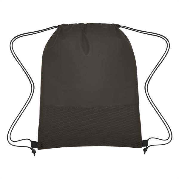 Wave Design Non-Woven Drawstring Bag - Wave Design Non-Woven Drawstring Bag - Image 12 of 24