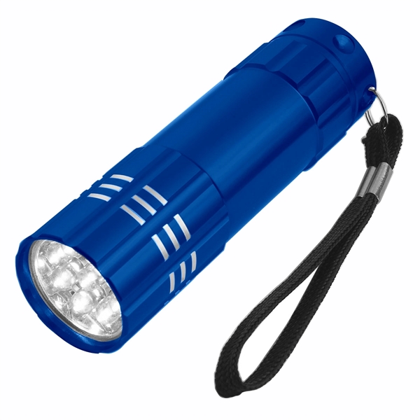 Aluminum LED Flashlight With Strap - Aluminum LED Flashlight With Strap - Image 3 of 11