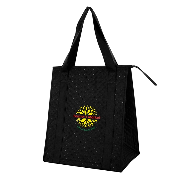 Dimples Non-Woven Cooler Tote Bag - Dimples Non-Woven Cooler Tote Bag - Image 10 of 27