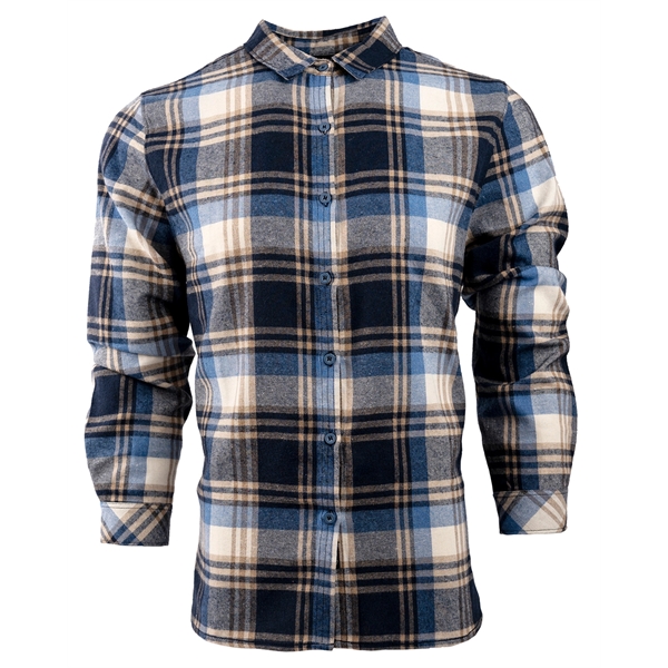 Burnside Ladies' Yarn-Dyed Long Sleeve Plaid Flannel Shirt - Burnside Ladies' Yarn-Dyed Long Sleeve Plaid Flannel Shirt - Image 1 of 13