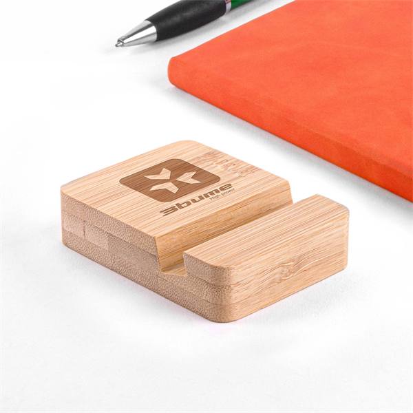 Eco-Friendly Bamboo Mobile Device Holder - Eco-Friendly Bamboo Mobile Device Holder - Image 1 of 5