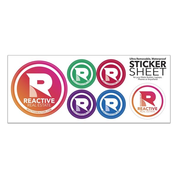 Select Your Sticker Sheet / 4 Stock Layouts - Select Your Sticker Sheet / 4 Stock Layouts - Image 1 of 7