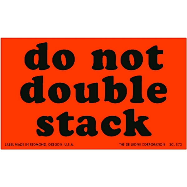 Do Not Double Stack Labels 8" x 10" - Do Not Double Stack Labels 8" x 10" - Image 0 of 0