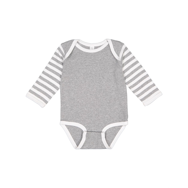 Rabbit Skins Infant Long Sleeve Baby Rib Bodysuit - Rabbit Skins Infant Long Sleeve Baby Rib Bodysuit - Image 43 of 44