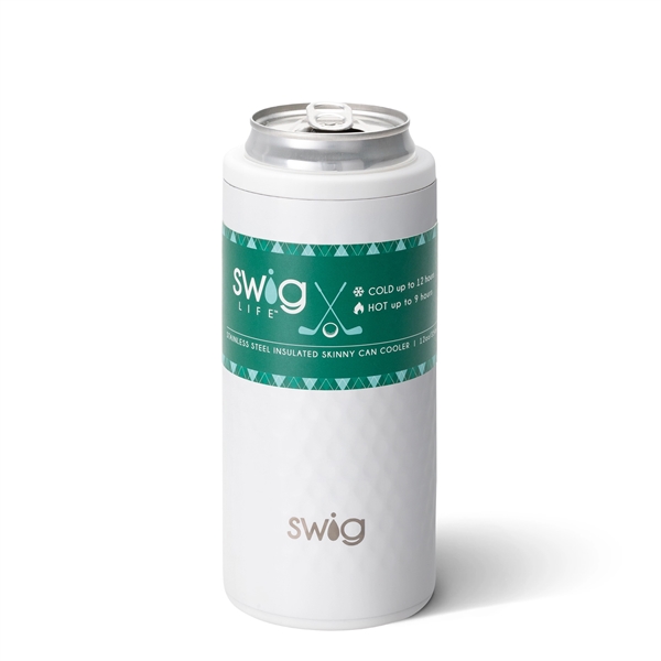 Swig 12oz Skinny Can Cooler Golf Partee - Swig 12oz Skinny Can Cooler Golf Partee - Image 3 of 5