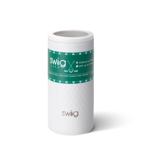 Swig 12oz Skinny Can Cooler Golf Partee - Swig 12oz Skinny Can Cooler Golf Partee - Image 4 of 5