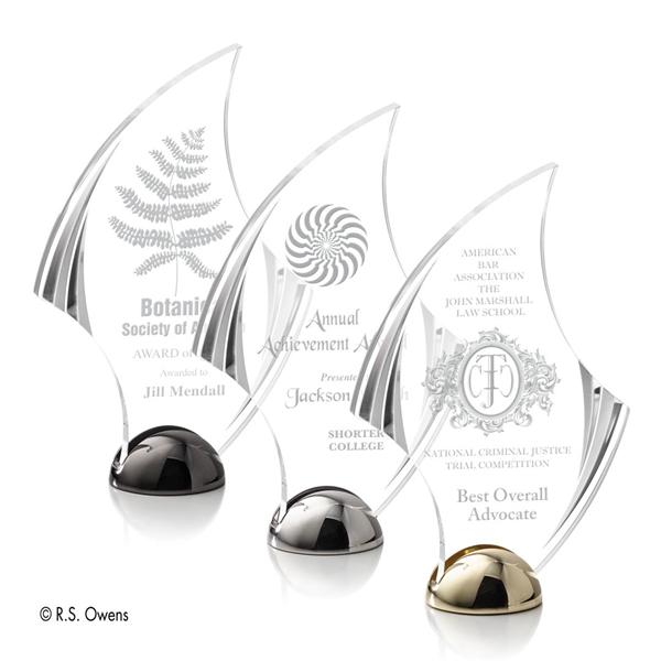 Flourish Hemisphere Award - Laser Engraved - Flourish Hemisphere Award - Laser Engraved - Image 0 of 12