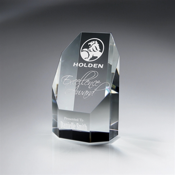 Optic Crystal Wide Octagon Tower