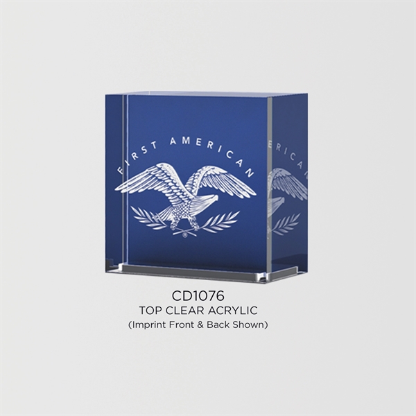 Clear Stackable Award Acrylic Top - Clear Stackable Award Acrylic Top - Image 5 of 5