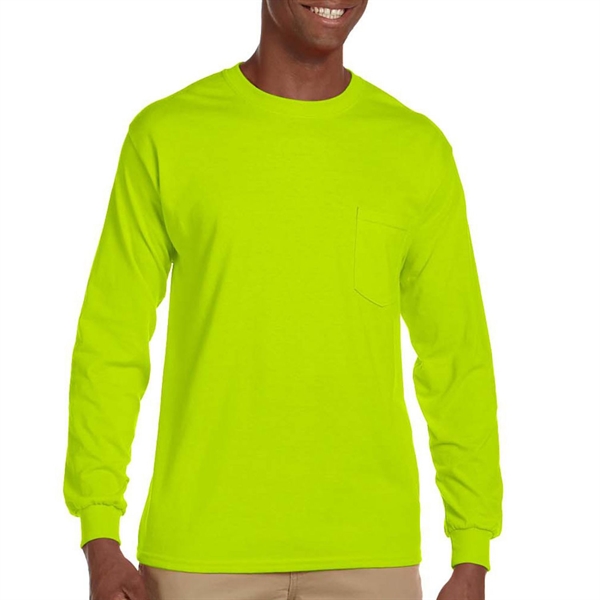 Gildan Ultra Cotton 6.1 oz 100% Preshrunk Long Sleeve Tshirt - Gildan Ultra Cotton 6.1 oz 100% Preshrunk Long Sleeve Tshirt - Image 5 of 7