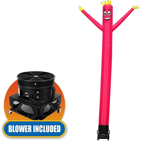 20ft Tall Inflatable Tube Man Complete Set with 1 HP Blower - 20ft Tall Inflatable Tube Man Complete Set with 1 HP Blower - Image 4 of 9