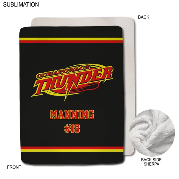 Team Blanket in Plush Sherpa Lined Micro Mink, 60x80 - Team Blanket in Plush Sherpa Lined Micro Mink, 60x80 - Image 0 of 3