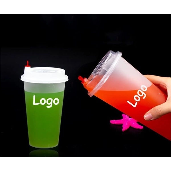 Transparent  Frosted Disposable Milk Tea Coffee Plastic Cup - Transparent  Frosted Disposable Milk Tea Coffee Plastic Cup - Image 0 of 3
