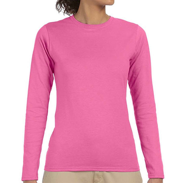 Gildan 4.5 oz 100% Cotton Preshrunk Softstyle Girls' T-shirt - Gildan 4.5 oz 100% Cotton Preshrunk Softstyle Girls' T-shirt - Image 3 of 3
