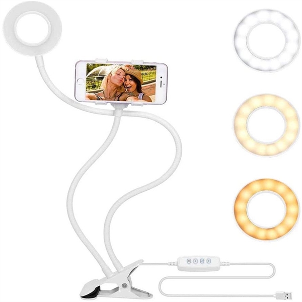 3.5" Desktop Selfie Ring Light with Stand - 3.5" Desktop Selfie Ring Light with Stand - Image 2 of 2