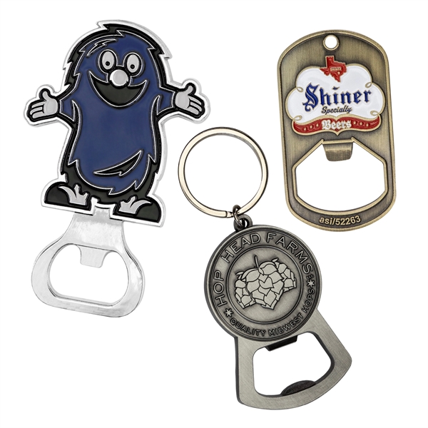 Custom Die Cast Bottle Openers, 2.5" - Custom Die Cast Bottle Openers, 2.5" - Image 0 of 9