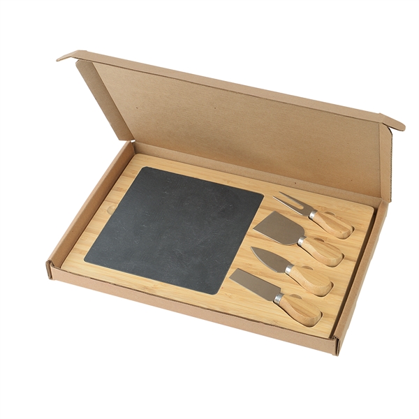 Slate Charcuterie Board Gift Set - Slate Charcuterie Board Gift Set - Image 3 of 6