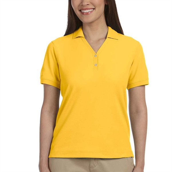 Devon & Jones Y-Collar 100% Peruvian Pima cotton Ladies Polo - Devon & Jones Y-Collar 100% Peruvian Pima cotton Ladies Polo - Image 2 of 3