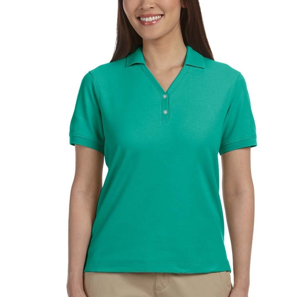 Devon & Jones Y-Collar 100% Peruvian Pima cotton Ladies Polo - Devon & Jones Y-Collar 100% Peruvian Pima cotton Ladies Polo - Image 3 of 3