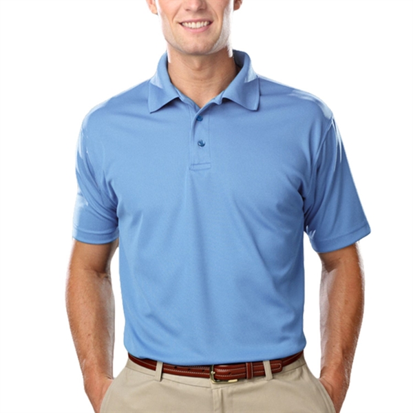 Blue Generation 3.8 oz. 100% Polyester Men's Polo Shirts - Blue Generation 3.8 oz. 100% Polyester Men's Polo Shirts - Image 4 of 4